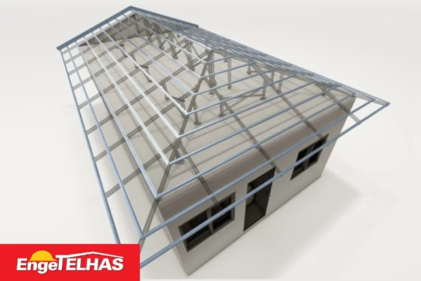 Quais as vantagens do telhado em estrutura steel frame?